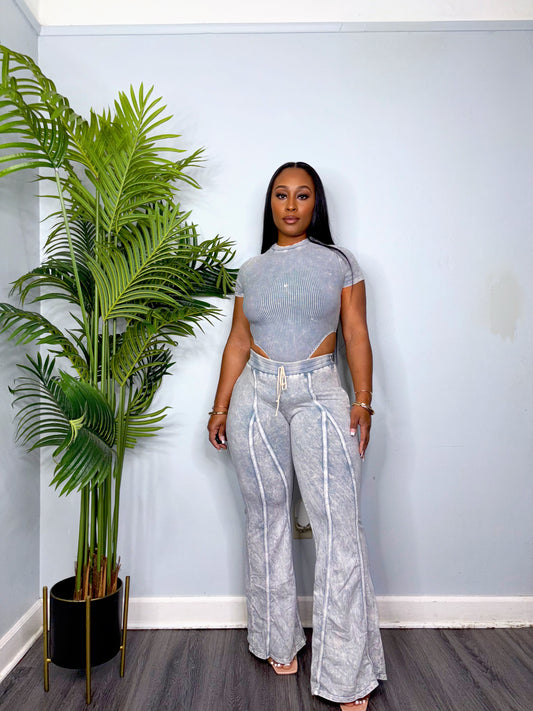 CHILLY PANT SET (GRAY)