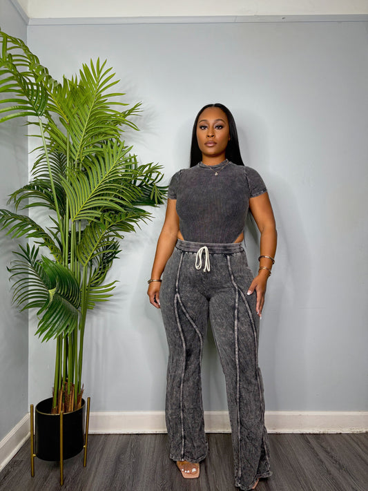 CHILLY PANT SET (BLACK)